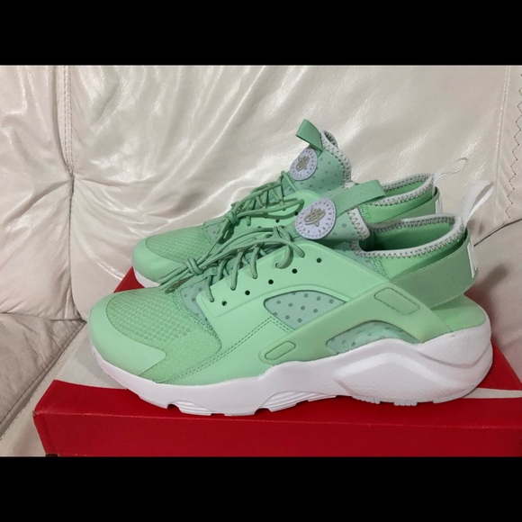 Nike Air Huarache Run Ultra Mint Grey White New - Picture 2 of 8